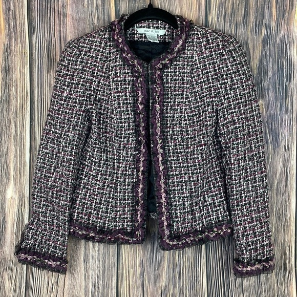 Mac & Jac Tweed Jacket- XS - Picture 1 of 11